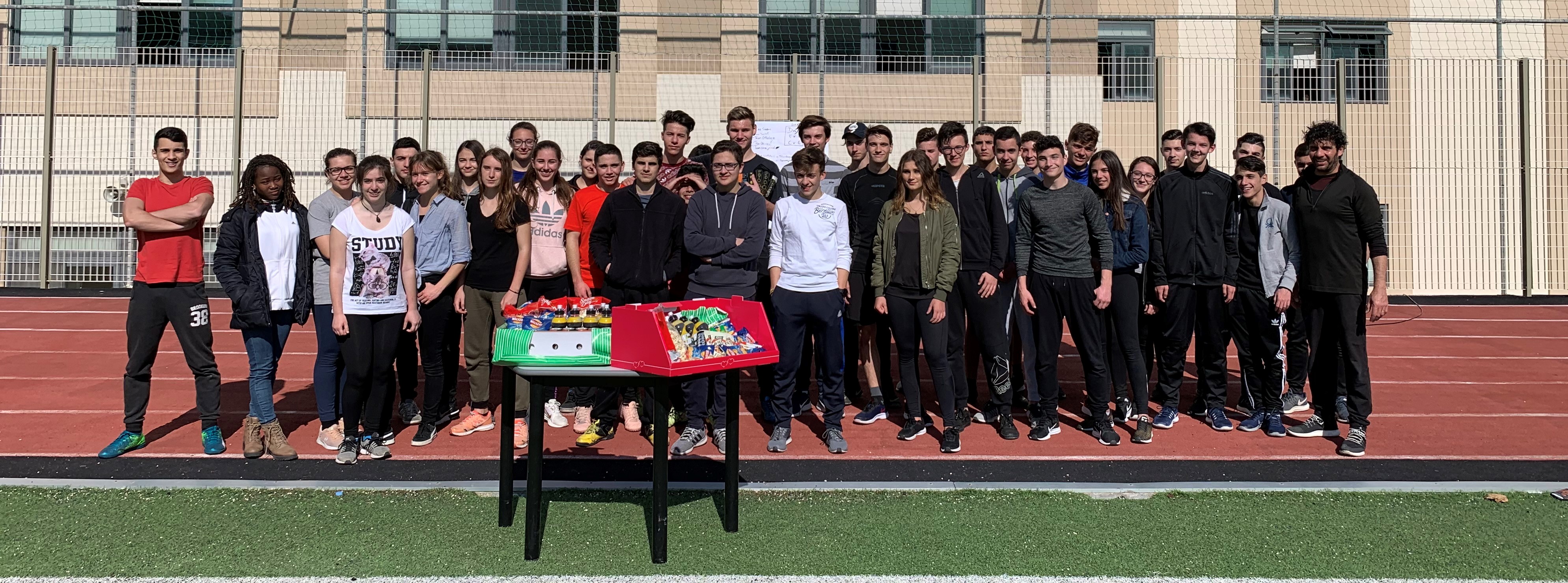 Picture of all students that participated in the Sports and Fitness activity.